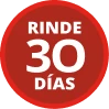 Rinde 30 días
